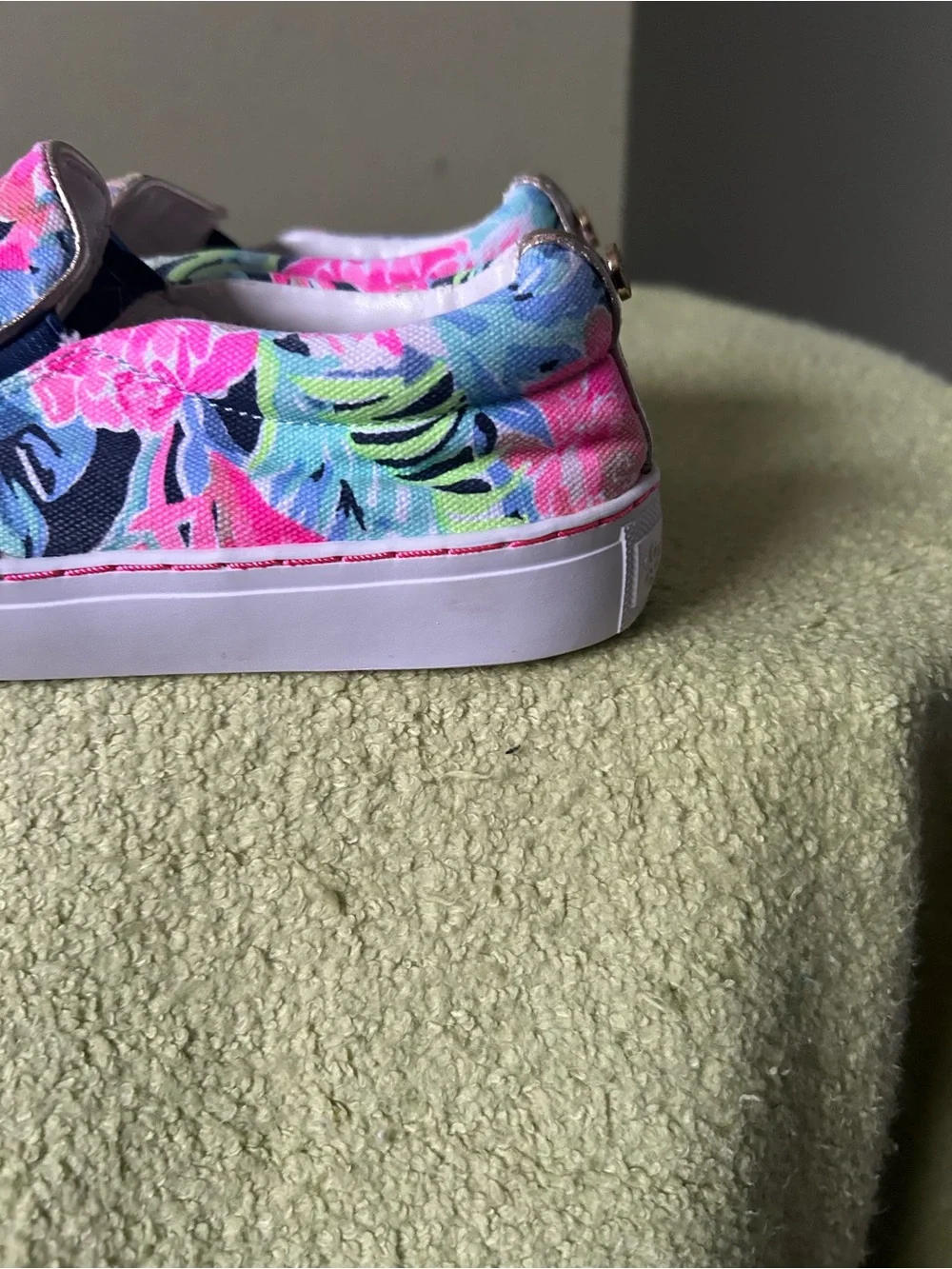 Lilly Pulitzer Women’s Floral Slip-On Sneakers - Navy Pink Multi